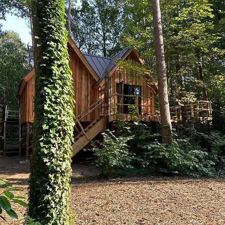 Unique Treehouses With Hot Tub By Bed En Boshuisjes Дом отдыха *