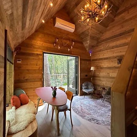 Unique Treehouses With Hot Tub By Bed En Boshuisjes *