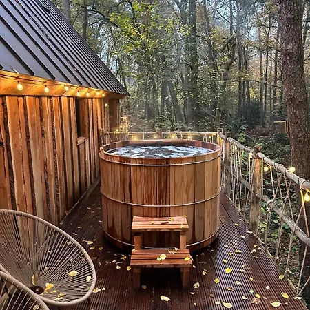 Unique Treehouses With Hot Tub By Bed En Boshuisjes Ойстервейк
